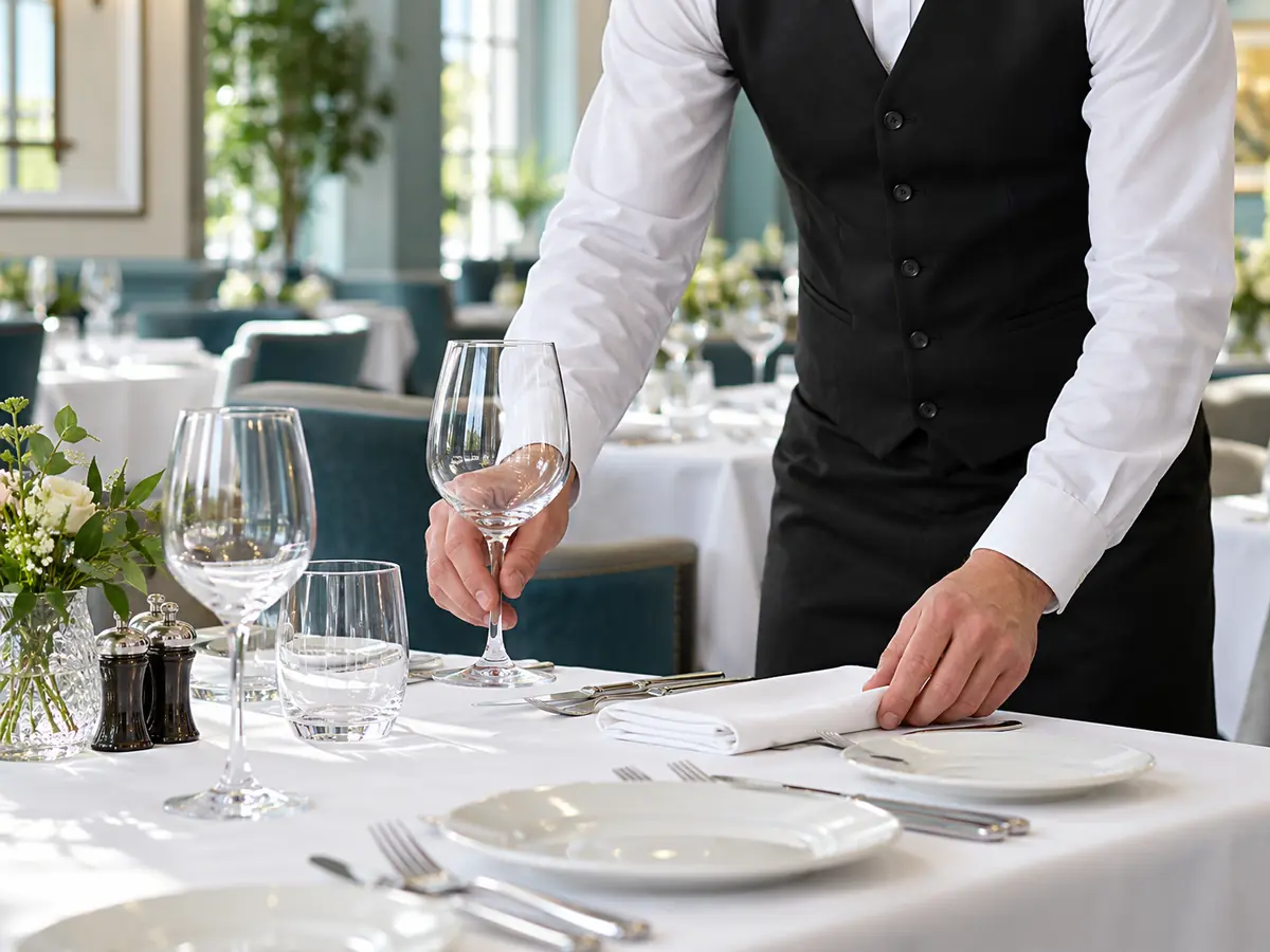 Waiting staff and silver service - hospitality recruitment Wales